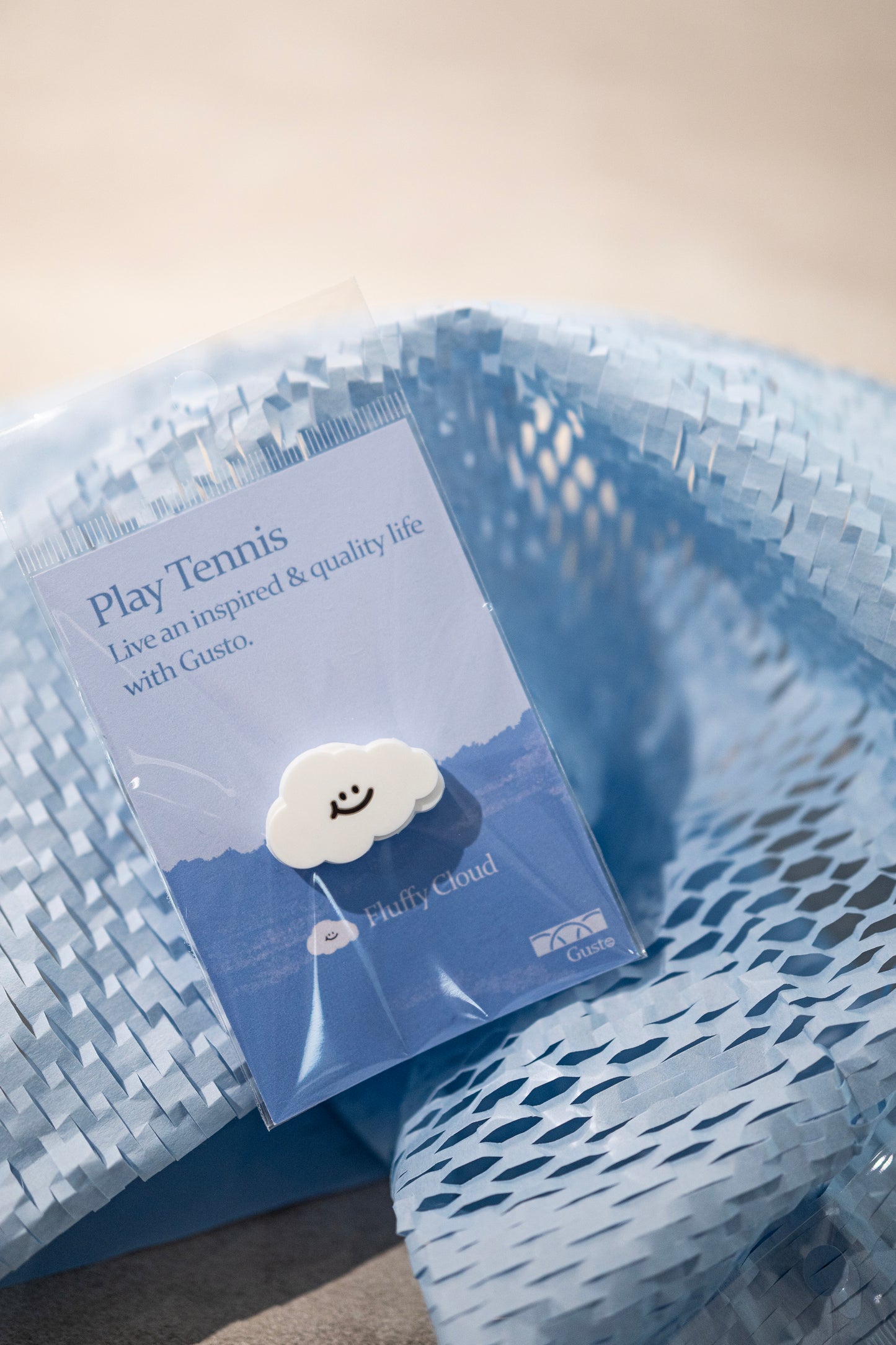 Playful Cloud Tennis Racket Dampener - Weather the Game with a Smile