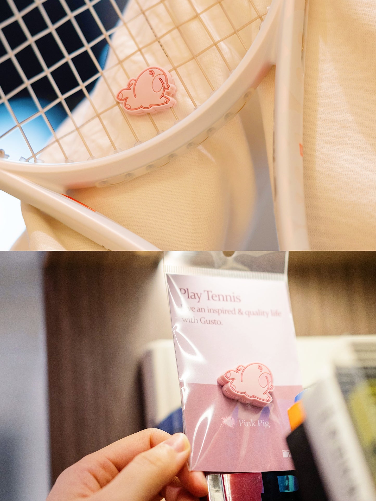 Cute Dampeners - Pig Animals Tennis Vibration Dampener - Enhance Your Game with Style