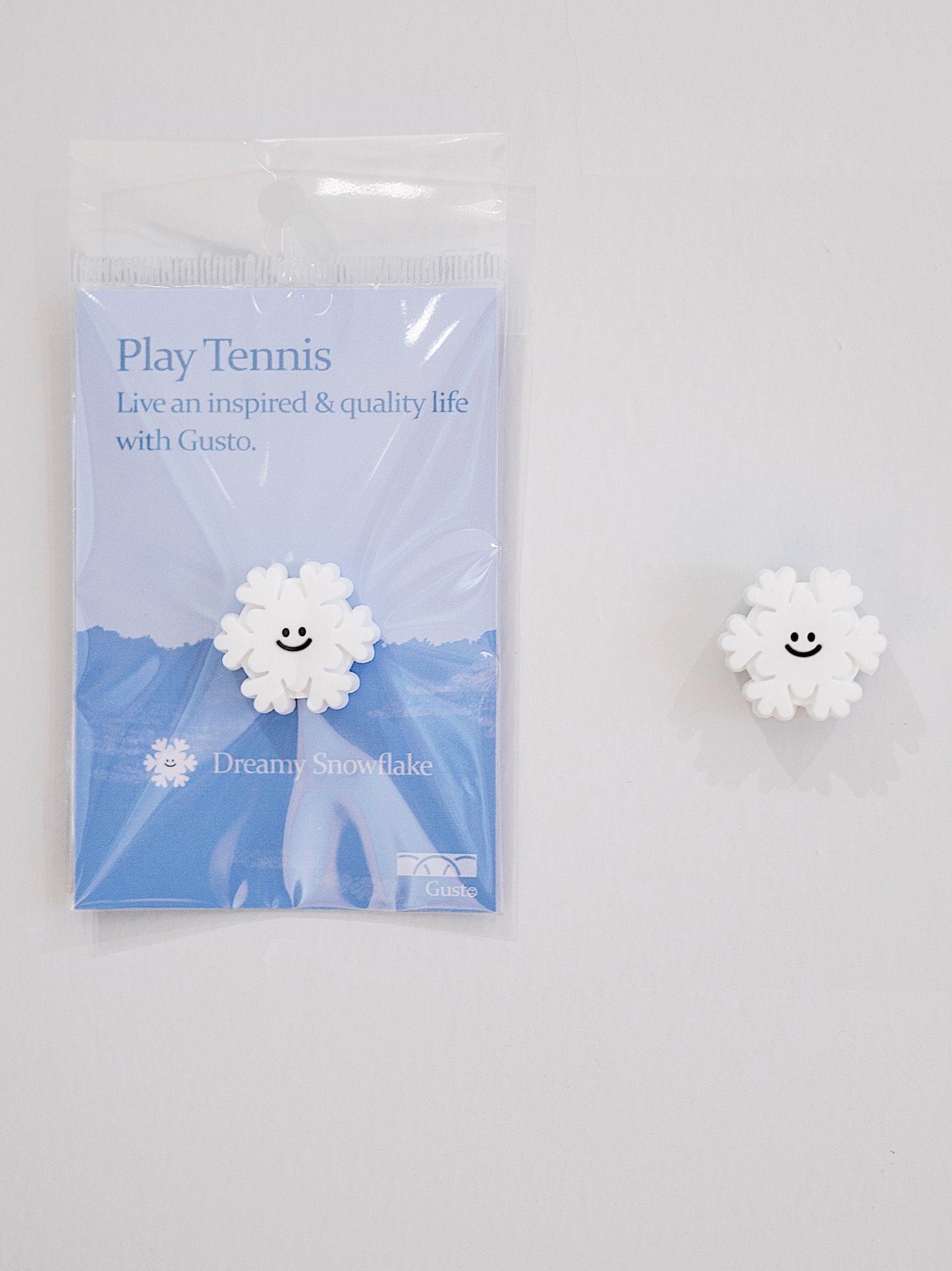 Playful Snow Tennis Racket Dampener - Weather the Game with a Smile