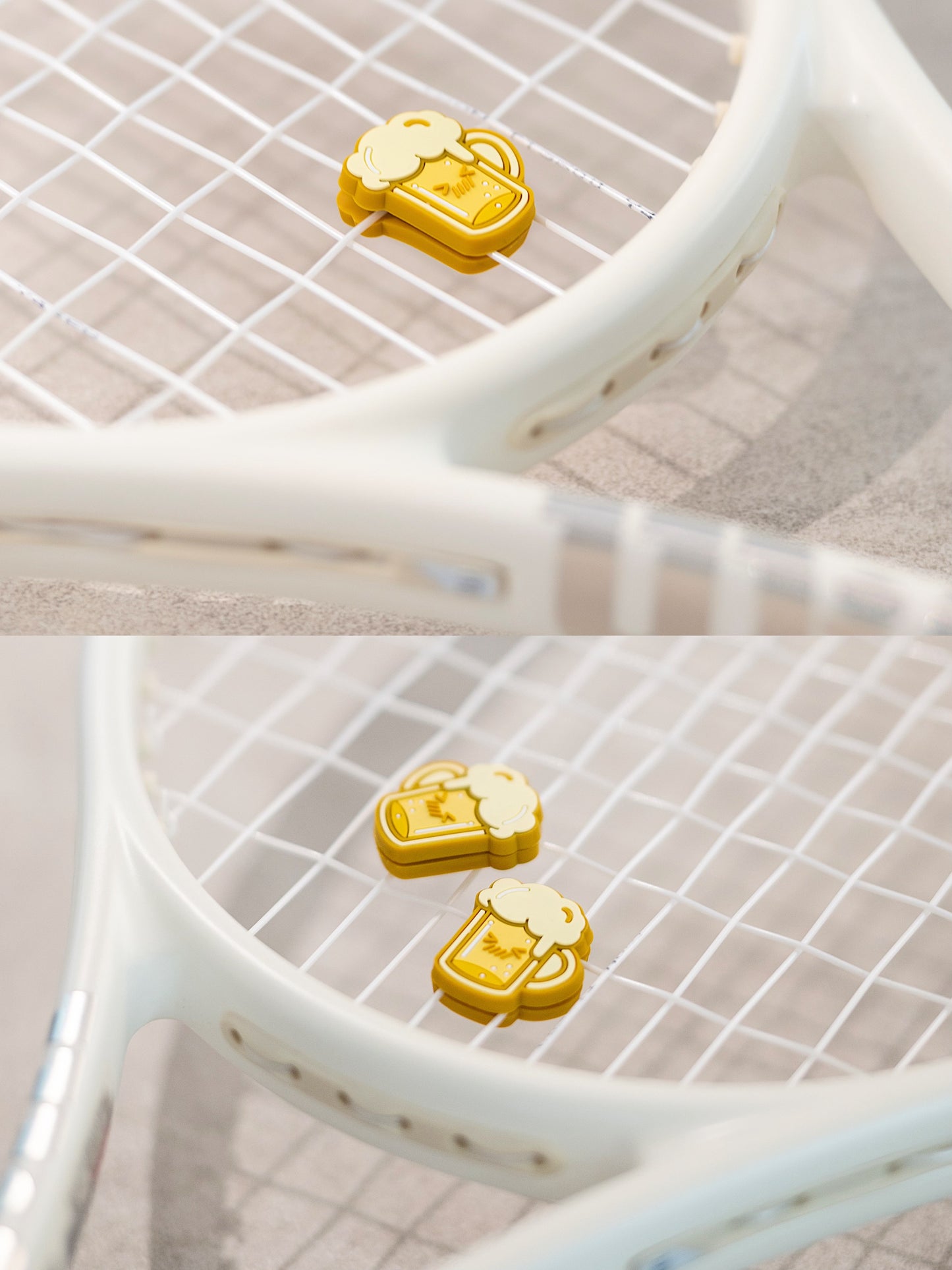 Beer Themed Tennis Dampener - Beer Lover Gift, Reduces Racket Vibration