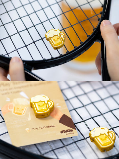 Beer Themed Tennis Dampener - Beer Lover Gift, Reduces Racket Vibration