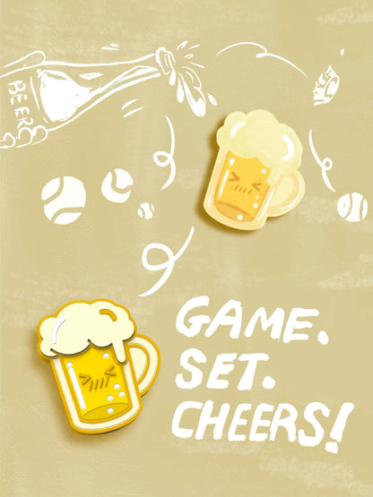 Beer Themed Tennis Dampener - Beer Lover Gift, Reduces Racket Vibration