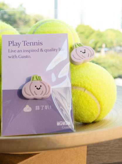 Garlic Tennis Vibration Dampeners – Natural-Themed Shock Absorbers for Personalized Racket Decor