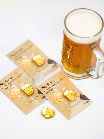Beer Themed Tennis Dampener - Beer Lover Gift, Reduces Racket Vibration
