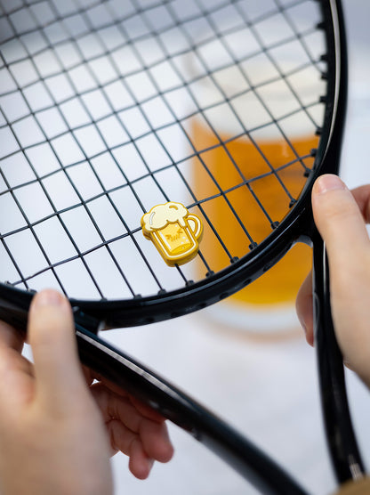 Beer Themed Tennis Dampener - Beer Lover Gift, Reduces Racket Vibration