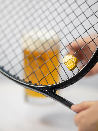 Beer Themed Tennis Dampener - Beer Lover Gift, Reduces Racket Vibration