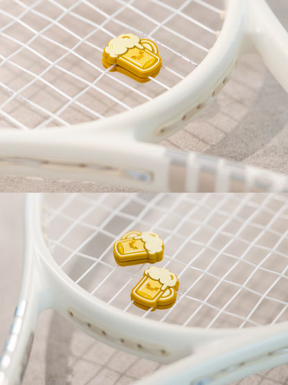 Beer Themed Tennis Dampener - Beer Lover Gift, Reduces Racket Vibration