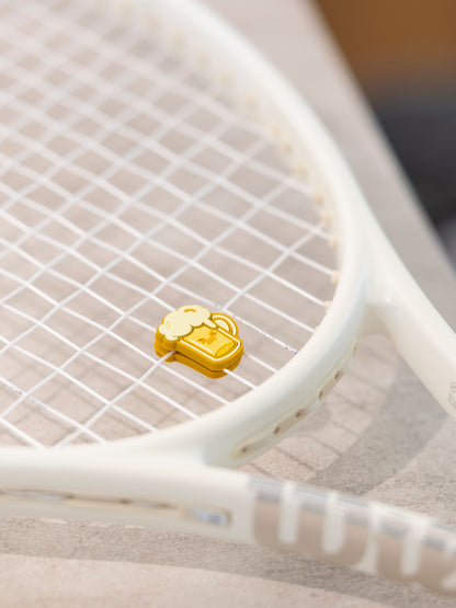 Beer Themed Tennis Dampener - Beer Lover Gift, Reduces Racket Vibration